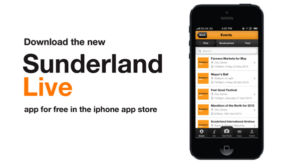 Sunderland Live Events Iphone App Promo