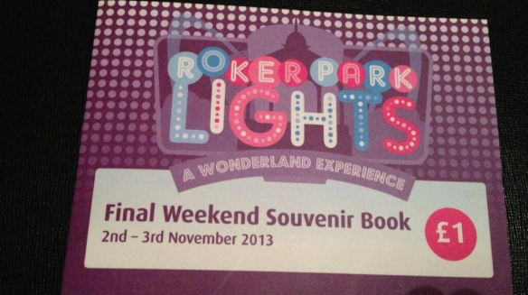 Roker Park Lights 2013 Souvenir Guide